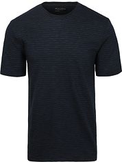 Marc O'Polo T-shirt Slub Stripes Dark Navy