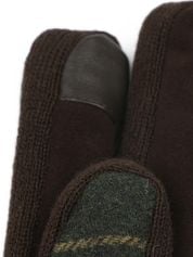Barbour Gloves Hackney Tartan Green