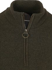 Barbour Half Zip Pullover Wool Olive