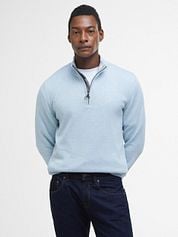 Barbour Half Zip Pullover Light Blue