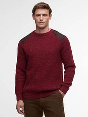 Barbour Pullover Raisthorpe Lambswool Red