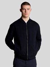 Lyle & Scott Cardigan Bomber Dark Navy