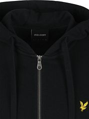 Lyle & Scott Cardigan Zip Hood Dark Navy