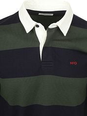 McGregor Rugbyshirt Stripe Navy Olive