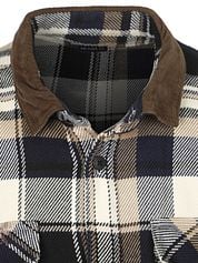Barbour Overshirt Plaid Grasmoor Navy