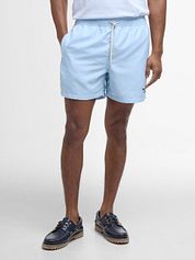Barbour Swimshort Logo Light Blue