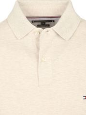Tommy Hilfiger Longsleeve Polo Shirt Melange Ecru