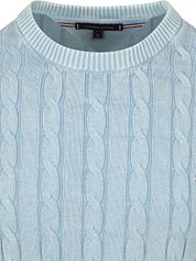 Tommy Hilfiger Pullover Cable Light Blue