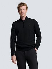 No Excess Half Zip Pullover Black