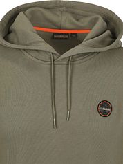 Napapijri Badge Hoodie Olive Green