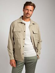 Suitable Overshirt Tencel Greige