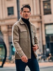 Suitable Overshirt Wool Blend Beige