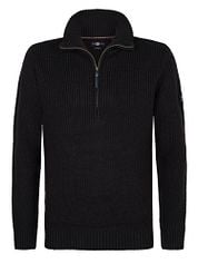 Petrol Half Zip Pullover Navy