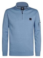 Petrol Half-Zip Sweater Aspen Blue