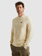 PME Legend Structure Pullover Melange Ecru
