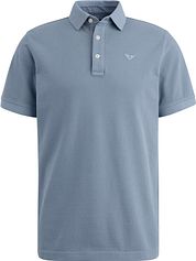 PME Legend Polo Shirt Garment Dye Piqué Blue