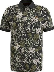 PME Legend Polo Shirt Piqué Print Navy