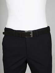 Profuomo Suede Belt Dark Brown