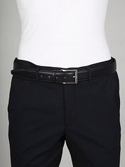 Profuomo Leather Dark Blue Belt 