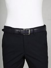 Profuomo Leather Navy Belt 