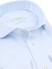 Profuomo Dobby Mouliné Shirt Print Light Blue  