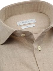 Profuomo Shirt Peached Twill Flanel Beige