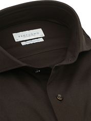 Profuomo Japanese Knitted Shirt Dark Brown