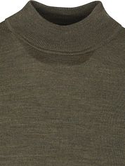 Profuomo Turtleneck Pullover Merino Olive Green