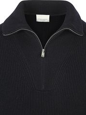 Profuomo Half Zip Pullover Wool Navy 