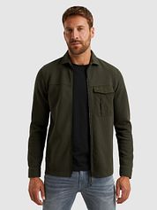 PME Legend Overshirt Jersey Waffle Beluga Green