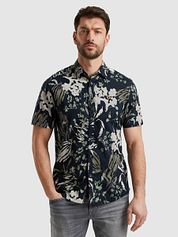 PME Legend Short Sleeve Shirt Print Navy