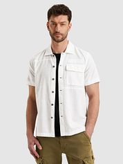 PME Legend Short Sleeve Shirt Linen Blend White