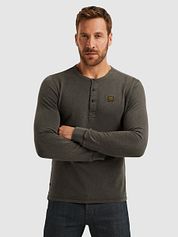 PME Legend Longsleeve T Shirt Buttons Beluga