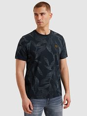 PME Legend T-Shirt Slub Jersey Print Navy