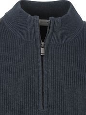 Suitable Half Zip Pullover Patch Navy