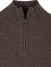 Steppin' Out Half Zip Pullover Merino Wool Brown