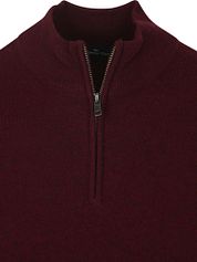 Steppin' Out Half Zip Pullover Merino Wool Burgundy