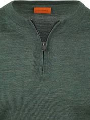 Suitable Crew Zip Merino Green