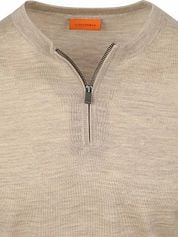Suitable Crew Zip Merino Sand