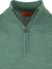 Suitable Merino Half Zip Sweater Mid Green