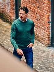 Suitable Merino Pullover Military Green