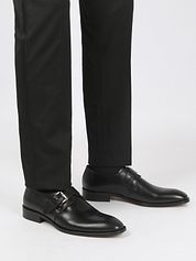 Steppin' Out Cliveden Monk Shoes Black