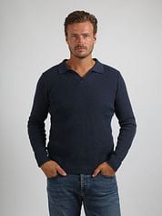 Suitable Pullover Riva Structure Melange Navy