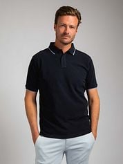 Suitable Respect Polo Shirt Tip Ferry Navy  