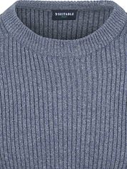Suitable Mou Pullover Melange Blue