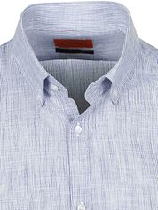 Suitable  Shirt Cotton Slub Stripes Blue
