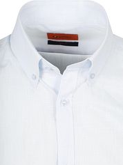 Suitable Short Sleeves Shirt Cotton Slub Light Blue