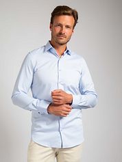 Suitable Twill Shirt Light Blue