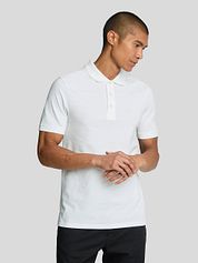 Lyle and Scott Tonal Eagle Polo White