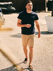 Suitable T-shirt Sonny Pocket Dark Blue